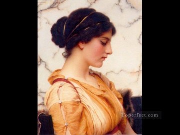 John William Godward Painting - Sabinella 1912 Neoclassicist lady John William Godward